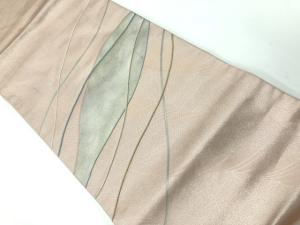 リサイクル　曲線模様刺繍名古屋帯